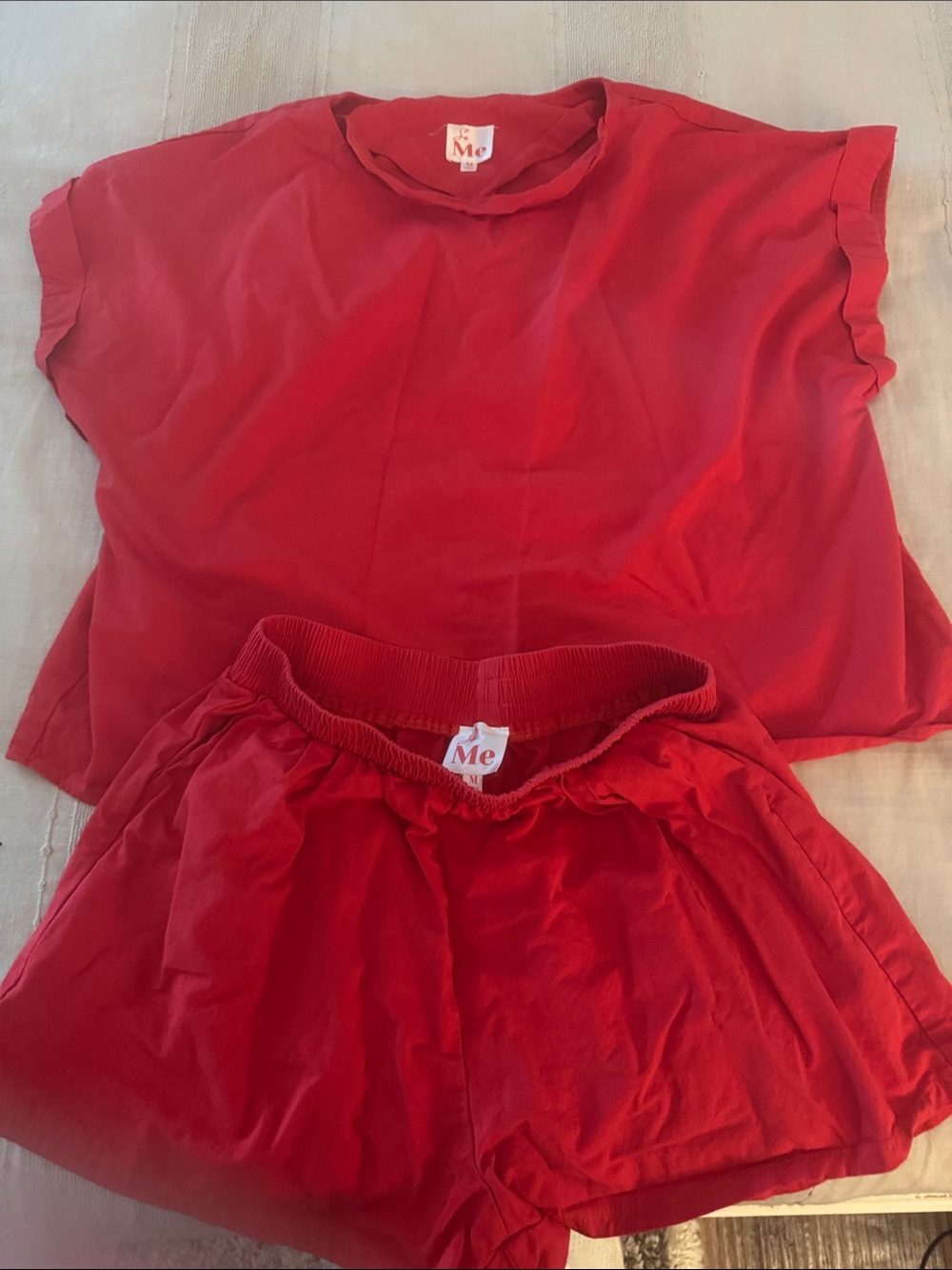 So Me Bright Red Short Set